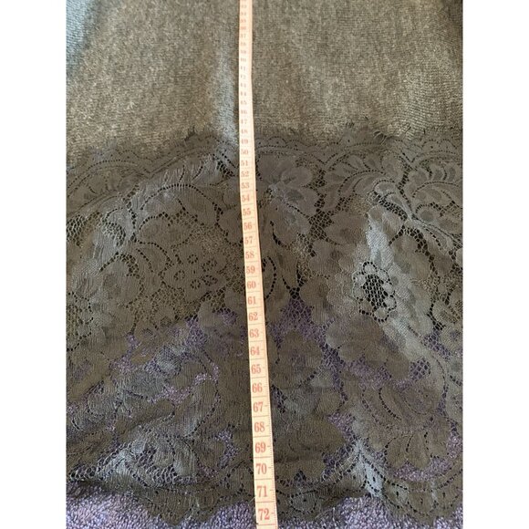 Suzy Shier Grey Cardigan Black Lace Formal Women’s Large - Picture 10 of 10